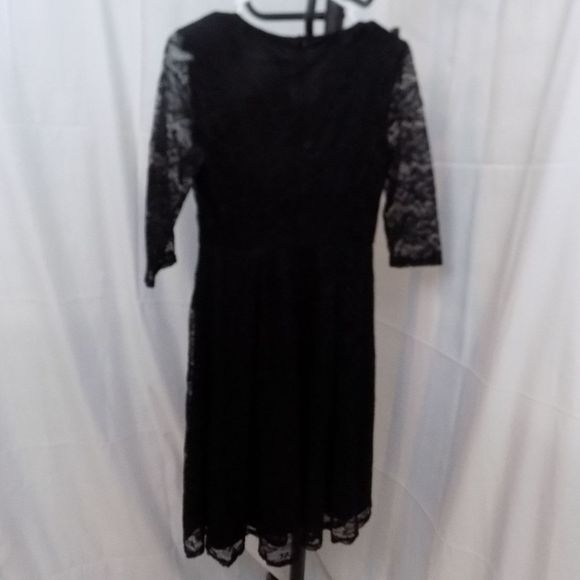 Mari Cias Women's V-Neck Dress Black Cocktail S - Picture 5 of 5